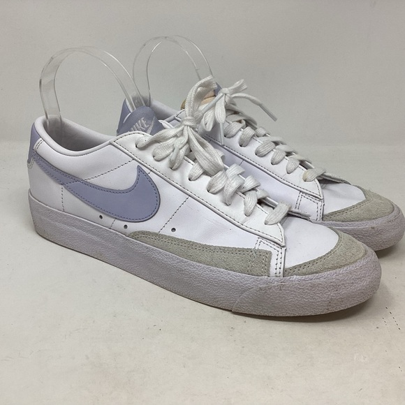 NIKE BLAZER LOW PLATFORM - SAIL/INDIGO HAZE/WHITE SIZE 10 - Picture 2 of 7